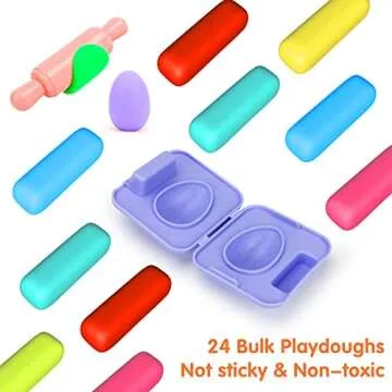 COVTOY Dinosaur Playdough Tool Kit for Kids 3-5