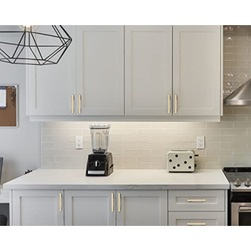 Stylish Brushed Brass Cabinet Pulls 10 Pack Set