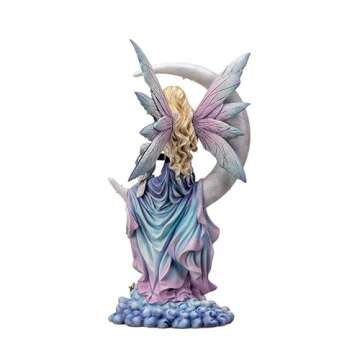 Pacific Giftware 13" Tall Ethereal Luna Fairy Figurine, Spirit of The Moon with Celestial Glow and M...