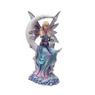 Ethereal Luna Fairy Figurine - 13" Mystical Home Decor