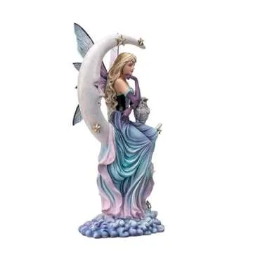 Ethereal Luna Fairy Figurine - 13" Mystical Home Decor