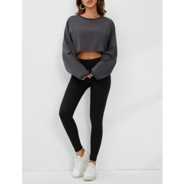 Stylish Meladyan Crewneck Crop Top for Women
