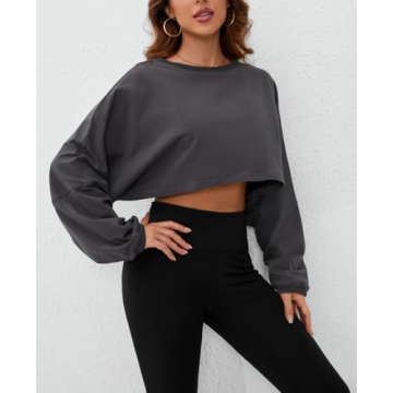 Stylish Meladyan Crewneck Crop Top for Women
