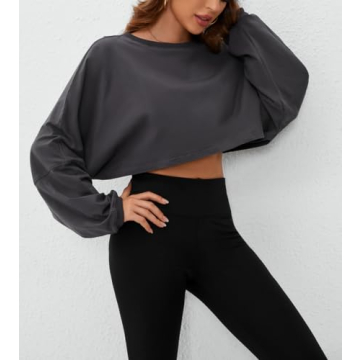 Stylish Meladyan Crewneck Crop Top for Women