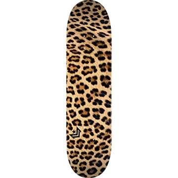 Mini-Logo Skateboard Deck, Leopard Fur, 8.0"