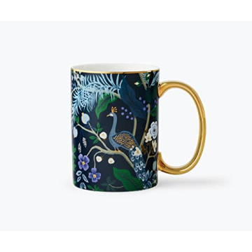 Rifle Paper Co. Peacock Mug - 16oz Porcelain Artwork Gift
