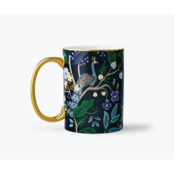 Rifle Paper Co. Peacock Mug - 16oz Porcelain Artwork Gift