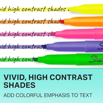 Sharpie Assorted Highlighters - Vibrant Colors & Long-Lasting