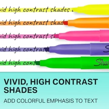 Sharpie Assorted Highlighters - Vibrant Colors & Long-Lasting