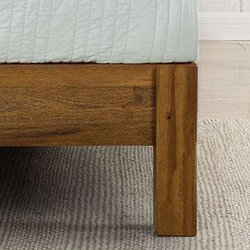 ZINUS Owen Wood Platform Bed Frame, Solid Wood Mattress Foundation, No Box Spring Needed, Wood Slat Support, Easy Assembly, King