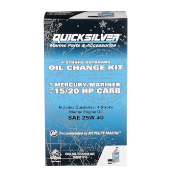 Quicksilver 25W-40 Oil Change Kit for Mercury Outboards
