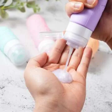 Zafit 18 Pack travel Bottles for Toiletries, TSA Approved Silicone Travel Containers Leak Proof Refillable Travel Accessories for Shampoo Conditioner Lotion Body Wash(Multicolored C)