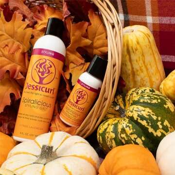 Jessicurl Spiralicious Gel, 8 Fl oz - Hair Gel for Curly Hair and Frizz Control, No Fragrance Added,...