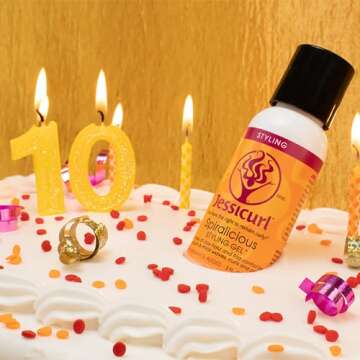 Jessicurl Spiralicious Gel, 8 Fl oz - Hair Gel for Curly Hair and Frizz Control, No Fragrance Added, for all hair types