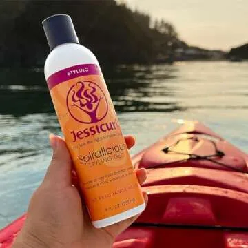 Jessicurl Spiralicious Gel, 8 Fl oz - Hair Gel for Curly Hair and Frizz Control, No Fragrance Added, for all hair types