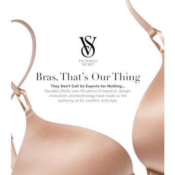 Victoria's Secret Very Sexy Push Up Bra, Adds One Cup Size, Plunge Neckline, Bras for Women, Marzipan, 36C