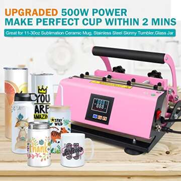Realkant Tumbler Heat Press Machine for Sublimation Gifts