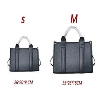 PU Tote Bag for Women Simple Large-capacity Tote Bag Crossbody Tote Bag Messenger bag Handbag Zipper Fashion Tote Bag S