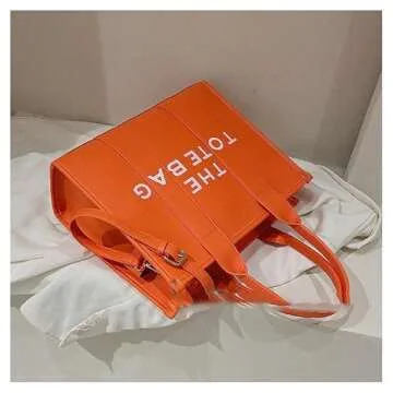 Stylish PU Tote Bag for Women with Large Capacity