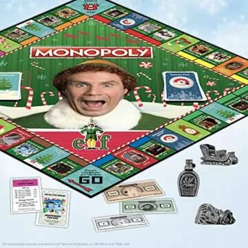 Monopoly Elf Collectible Game for Christmas Fun
