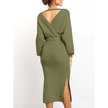 Chang Yun Women's Elegant Bodycon Maxi Dress with Belt