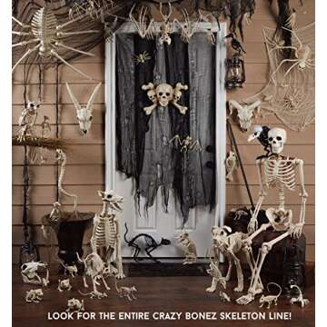 Crazy Bonez Mini Skulls Decor for Halloween Fun