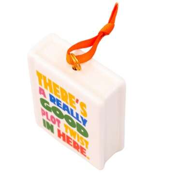 ban.do Decorative Hanging Ornaments, Unique Christmas Ornaments, Halloween/Christmas Tree Decorations, Book