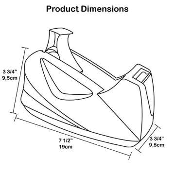 Premium Jumbo Tape Dispenser with Non-Slip Base