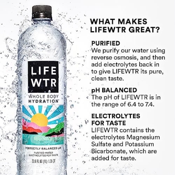 LIFEWTR Purified Water with Electrolytes - 12 Bottles