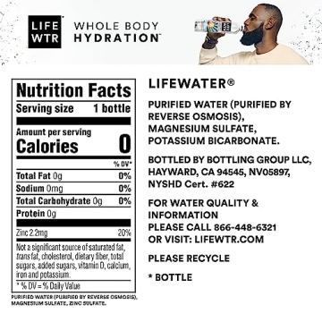 LIFEWTR Purified Water with Electrolytes - 12 Bottles