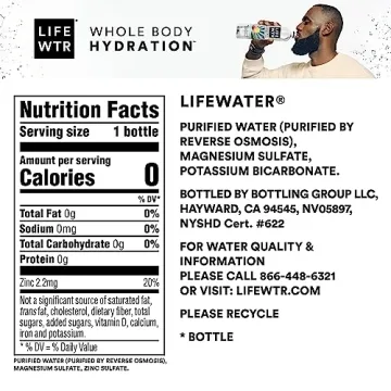 LIFEWTR Purified Water with Electrolytes - 12 Bottles