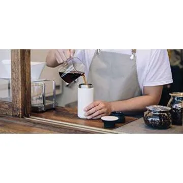 KINTO 20932 Travel Tumbler, 11.8 fl oz (350 ml), White, Double Wall Vacuum Construction, Heat and Cold Retention