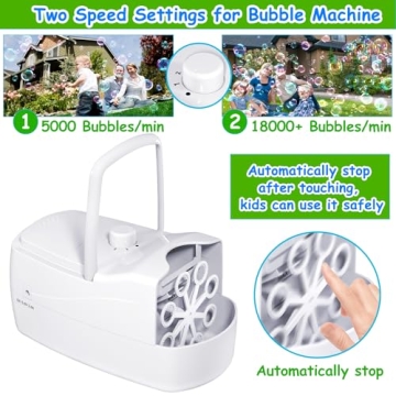 Automatic Bubble Blower for Kids 18000+ Bubbles Per Minute