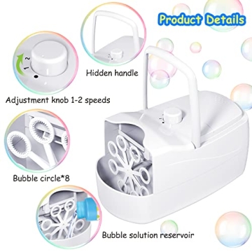 Automatic Bubble Blower for Kids 18000+ Bubbles Per Minute