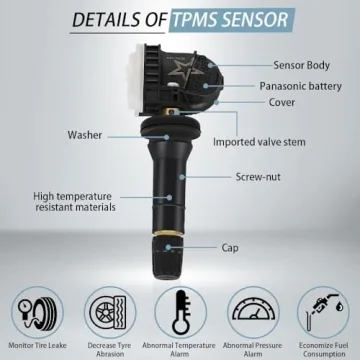 4-Pack TPMS Sensors for Chevy GM Vehicles 315MHz