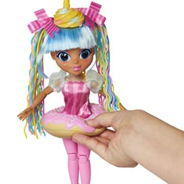 Sunny Days Entertainment Fidgie Friends Unicorn Sprinkles – Stretchy Noodle Hair with Slow Foam Do...