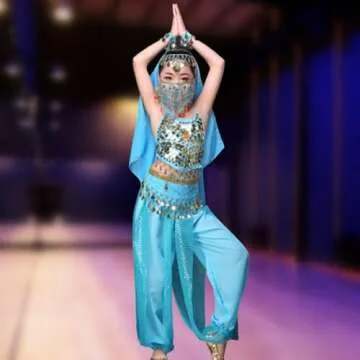 Baisdan Belly Dance Face Veil for Girls & Women