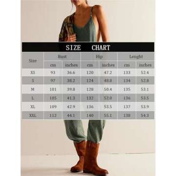 morhuduck Women's Sleeveless Jumpsuits Casual Waffle Knit Rompers V Neck Loose Overalls Spaghetti Strap One Piece Jumpsuits with Pockets,Green S