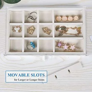 Elegant Acrylic Jewelry Organizer with 5 Drawers for Gift Giving