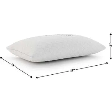 Nappler Small Shredded Memory Foam Pillow for Travel and Camping - Compressible Medium Firm Bed Pill...
