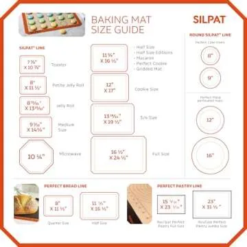 Silpat The Original Perfect Macaron Non-Stick Silicone Baking Mat, 11-5/8" x 16-1/2"