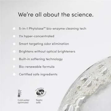 Dirty Labs | Scent Free | Bio-Liquid Laundry Detergent | 32 Loads (8.6 fl oz) | Hyper-Concentrated | High Efficiency & Standard Machine Washing | Nontoxic, Biodegradable | Stain & Odor Removal