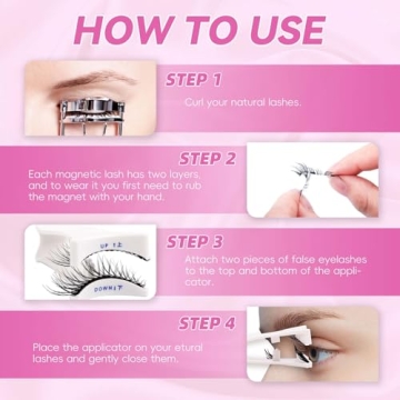 FADLASH Magnetic Eyelashes Kit No Glue Needed Reusable Lashes