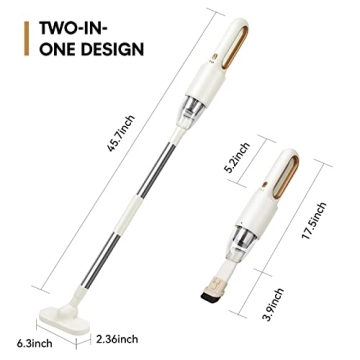 Portable 2IN1 Handheld Vacuum for Home and Car Cleaning