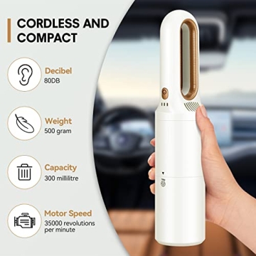 Portable 2IN1 Handheld Vacuum for Home and Car Cleaning