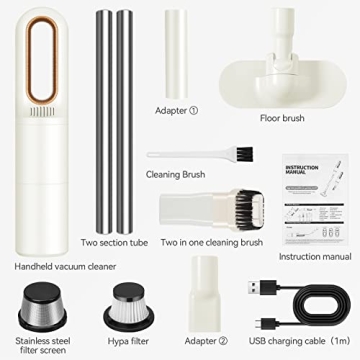 Portable 2IN1 Handheld Vacuum for Home and Car Cleaning