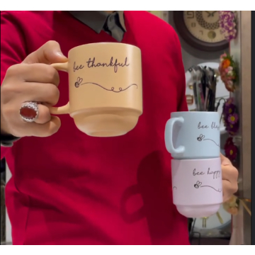 ماگ ساده سرامیکی پاستلی | مینیمال، خوش‌دست، مناسب قهوه...