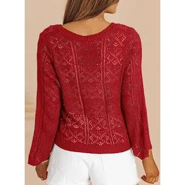 Stylish Dokotoo Women's Cardigan Sweater Lightweight V-Neck