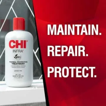 CHI Infra Thermal Protective Treatment, Hair Serum For Protecting Color & Adding Superior Shine & Softness, Hydrating Formula, Sulfate-free, 12 Oz