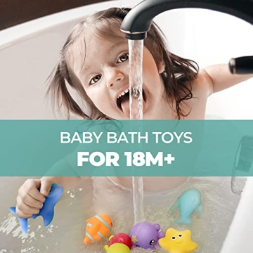 Hely Cancy No-Hole Infant Bath Toys Safe Mold-Free Fun